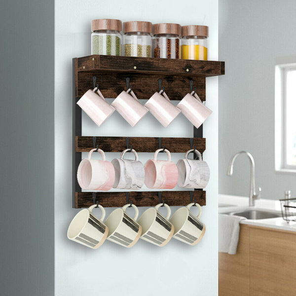 Small wall mug discount rack